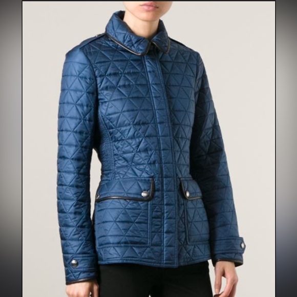 Burberry Jackets & Blazers - Burberry Quilted Navy Jacket